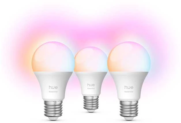 Philips Hue Essential A60 Inteligentna żarówka E27 8W - 3 vnt.