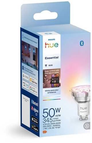 „Philips Hue Essential“ GU10 išmanusis prožektorius 4,7 W