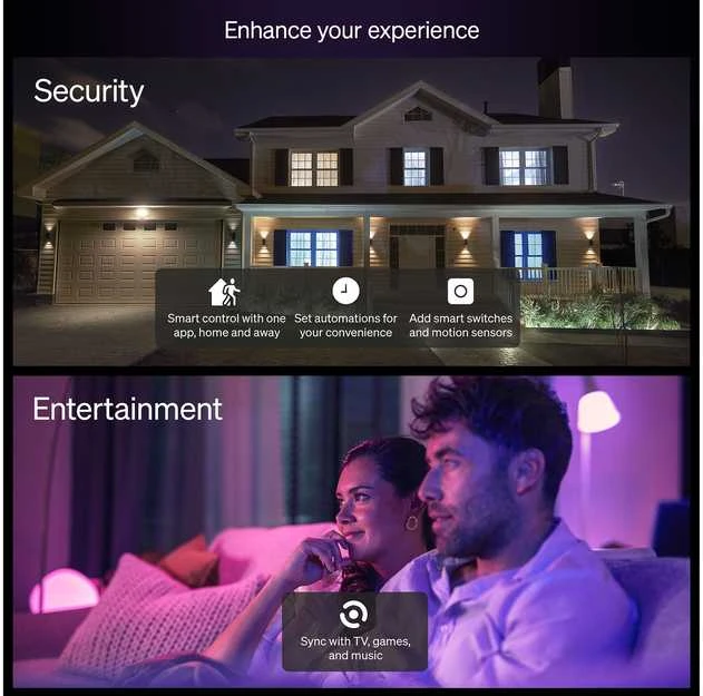 Philips Hue Essential A60 Inteligentna żarówka E27 8W - 3 vnt.