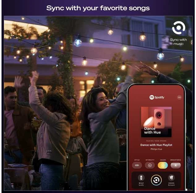 „Philips Hue Festavia Globe“ lauko švieselių pasakos, 21 m | 30 W