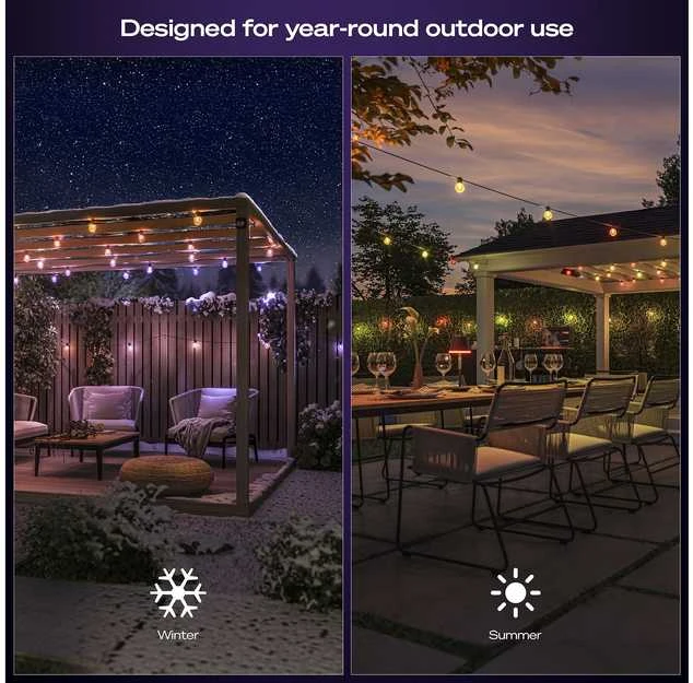 „Philips Hue Festavia Globe“ lauko švieselių pasakos, 21 m | 30 W