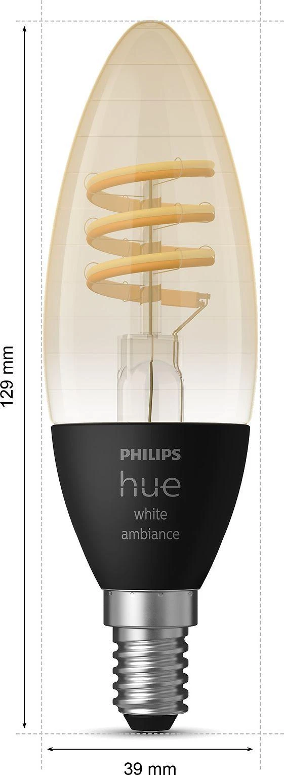 Philips Hue E14 WA 4,6W kaitinimo žvakė