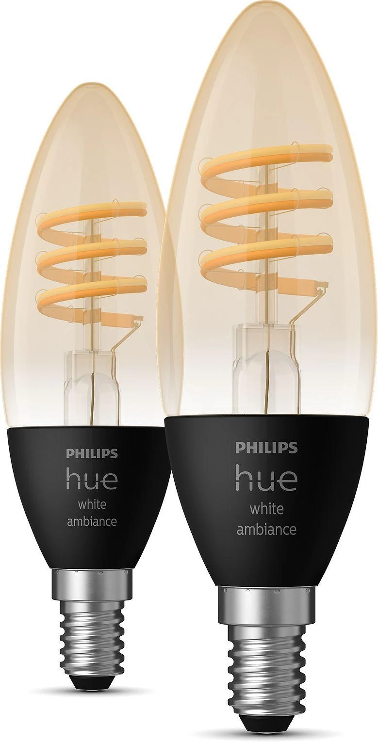 Philips Hue E14 WA 4,6W kaitinimo žvakė, 2 pak