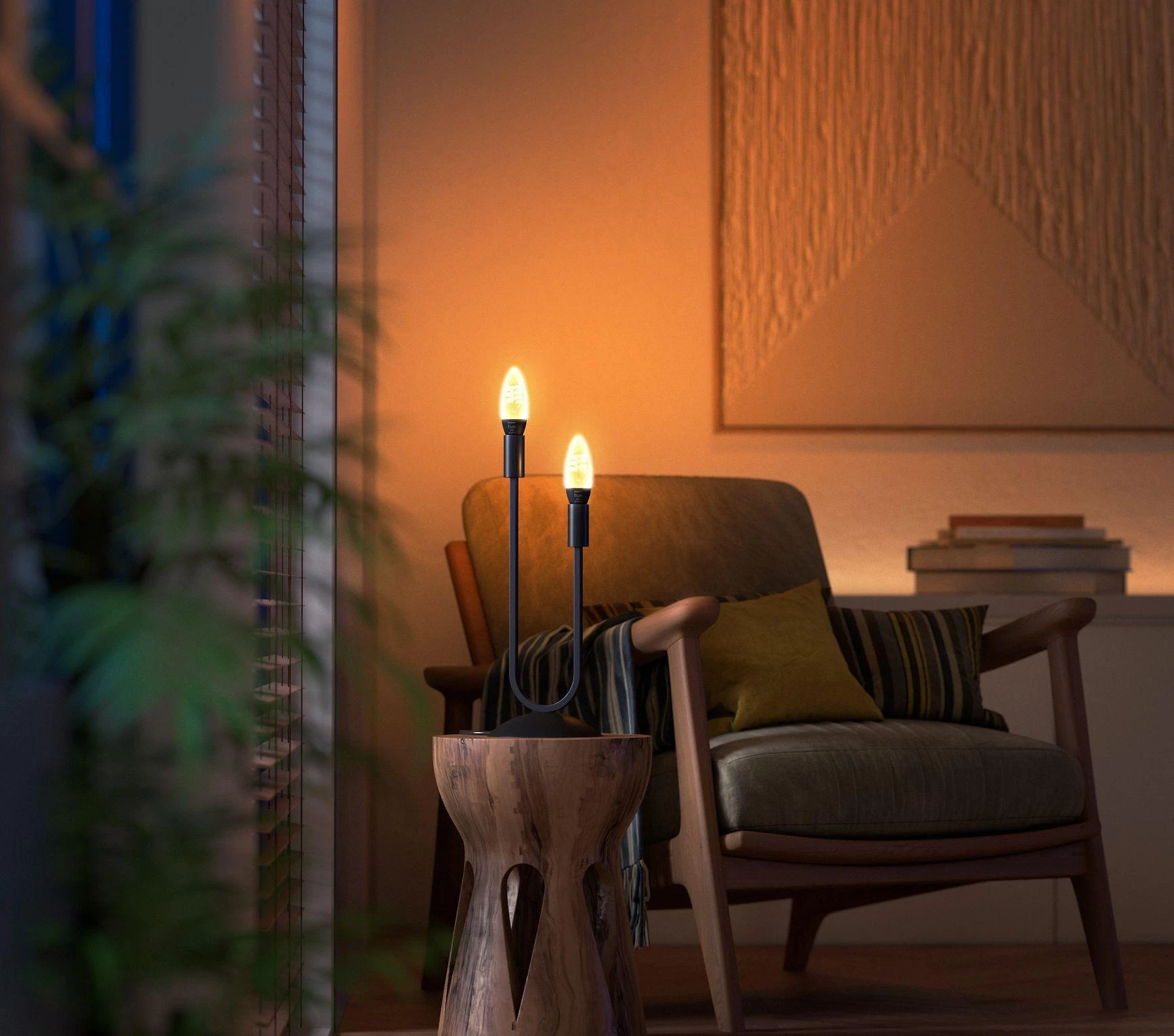 Philips Hue E14 WA 4,6W kaitinimo žvakė
