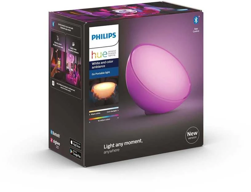 Nešiojamasis šviestuvas Philips Hue Go (Balta/spalvota)