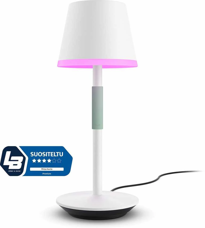 Philips Hue Baltas & Color Ambiance Go nešiojama stalinė lempa balta