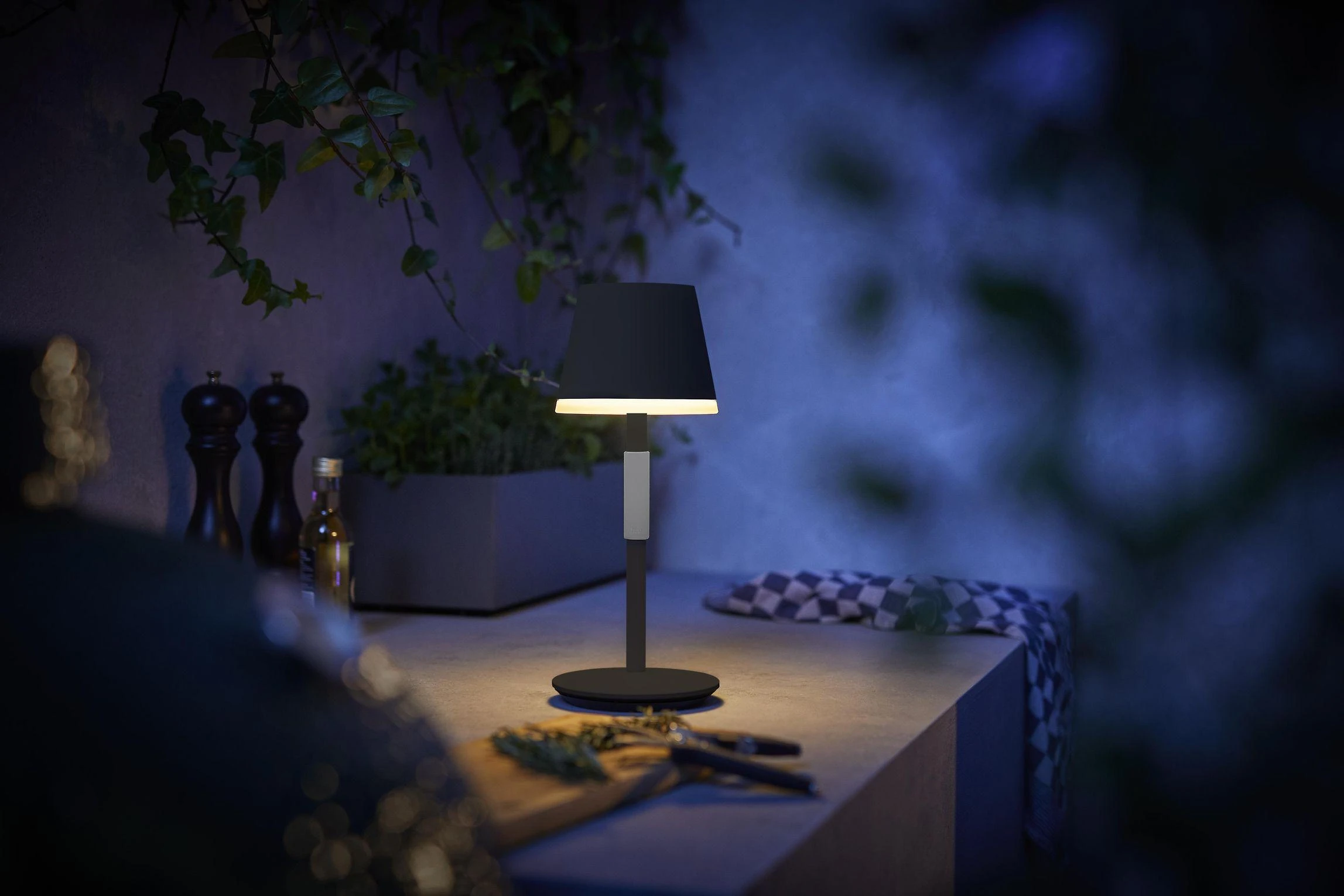 Philips Hue Baltas and colour ambience Nešiojamoji stalo lempa Hue Go
