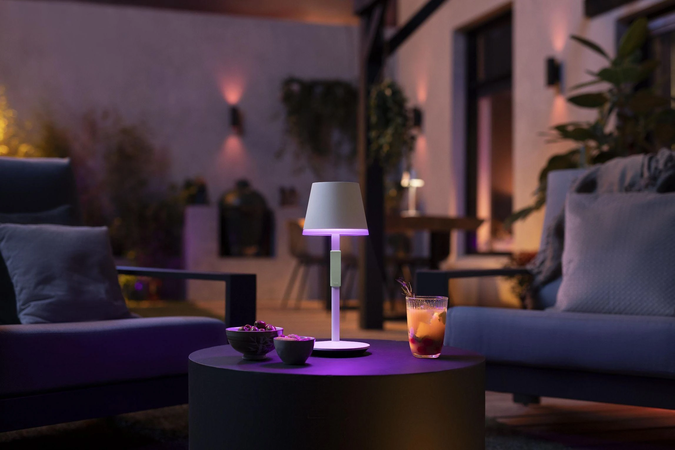 Philips Hue Baltas & Color Ambiance Go nešiojama stalinė lempa balta