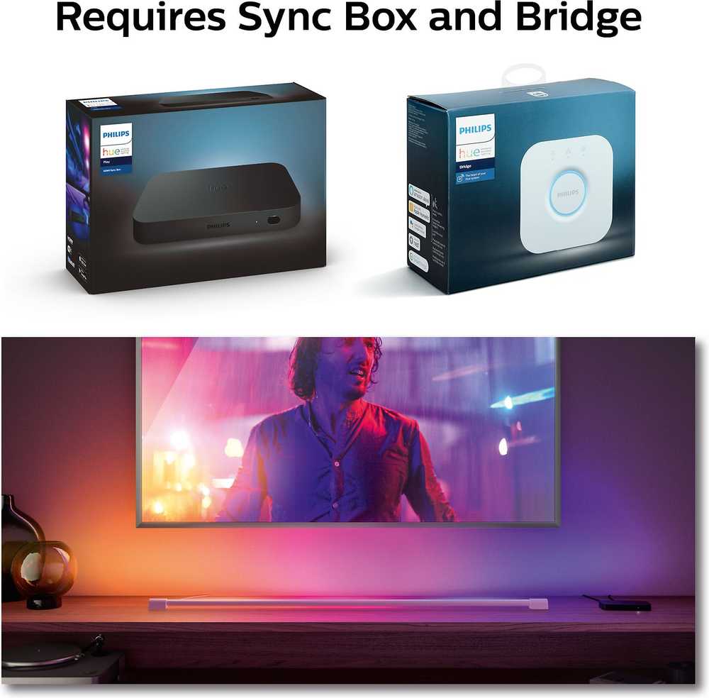Philips Hue Play Gradient Light Tube 125cm studijinis šviestuvas baltas