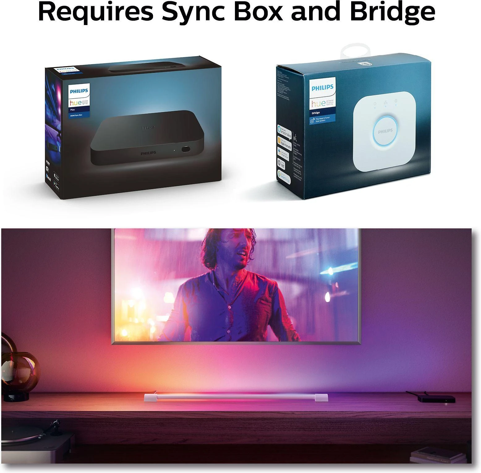 Philips Hue Play gradiento šviesos vamzdis CMP baltas ES/JK