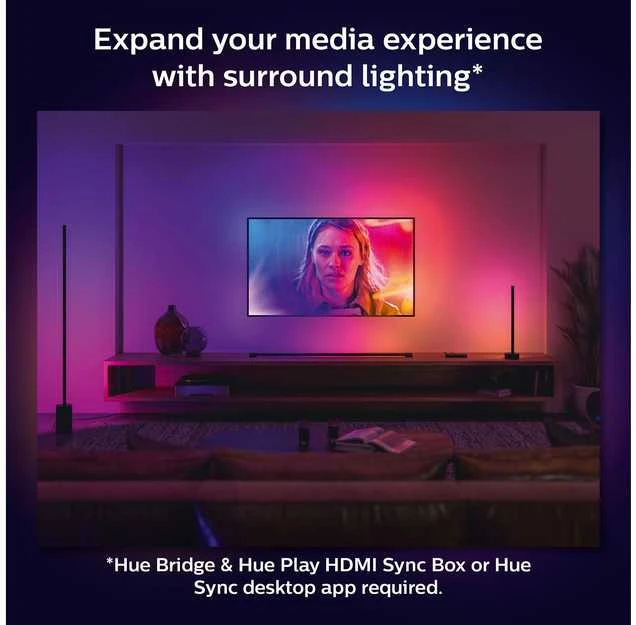 „Philips Hue“ | „Hue Gradient Signe“ toršeras | Juodas | Toršeras