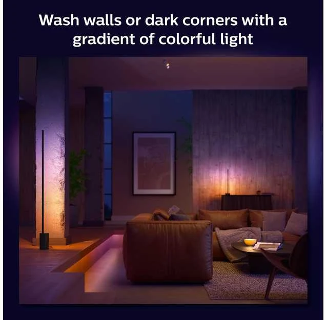 „Philips Hue“ | „Hue Gradient Signe“ toršeras | Juodas | Toršeras