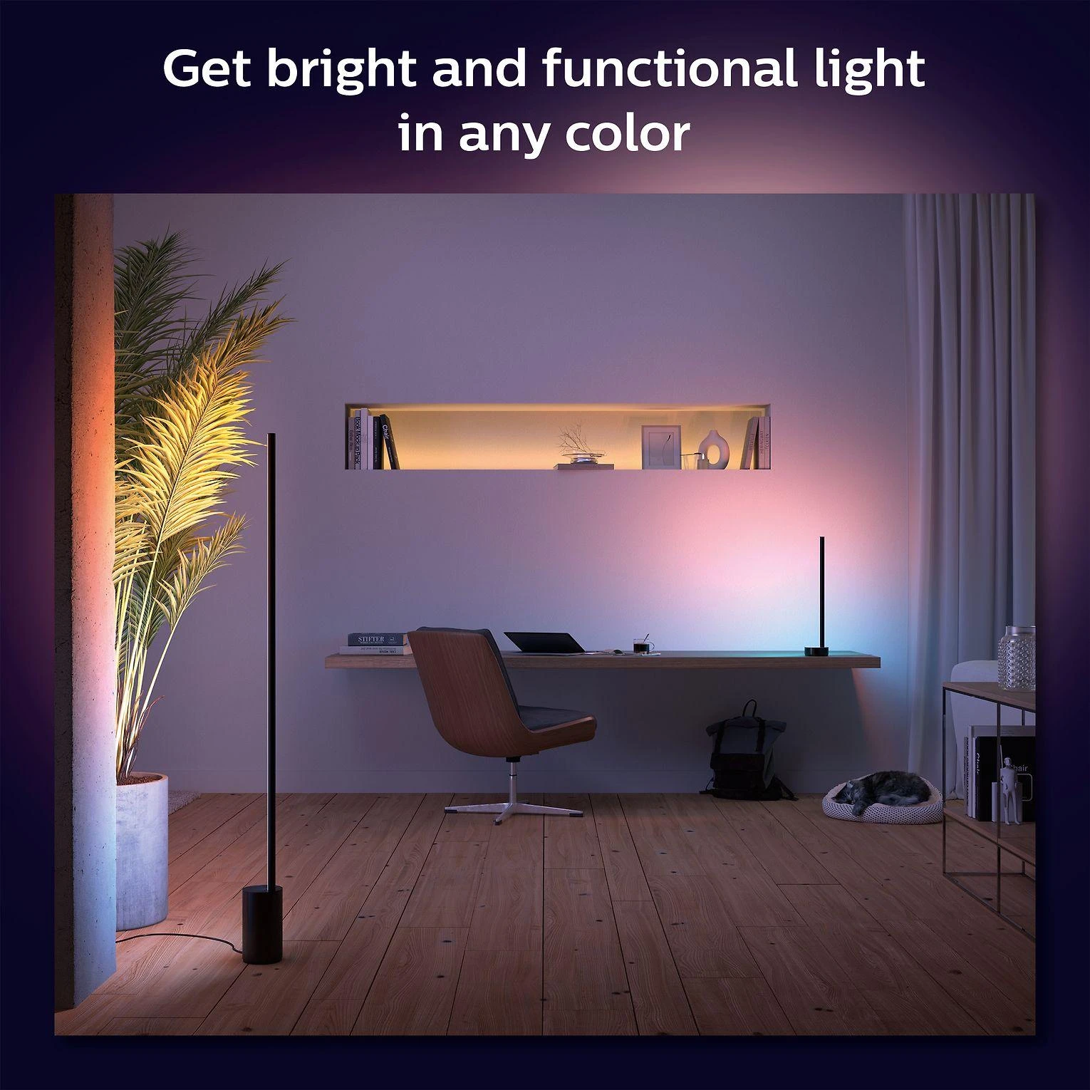 „Philips Hue“ | „Hue Gradient Signe“ toršeras | Juodas | Toršeras