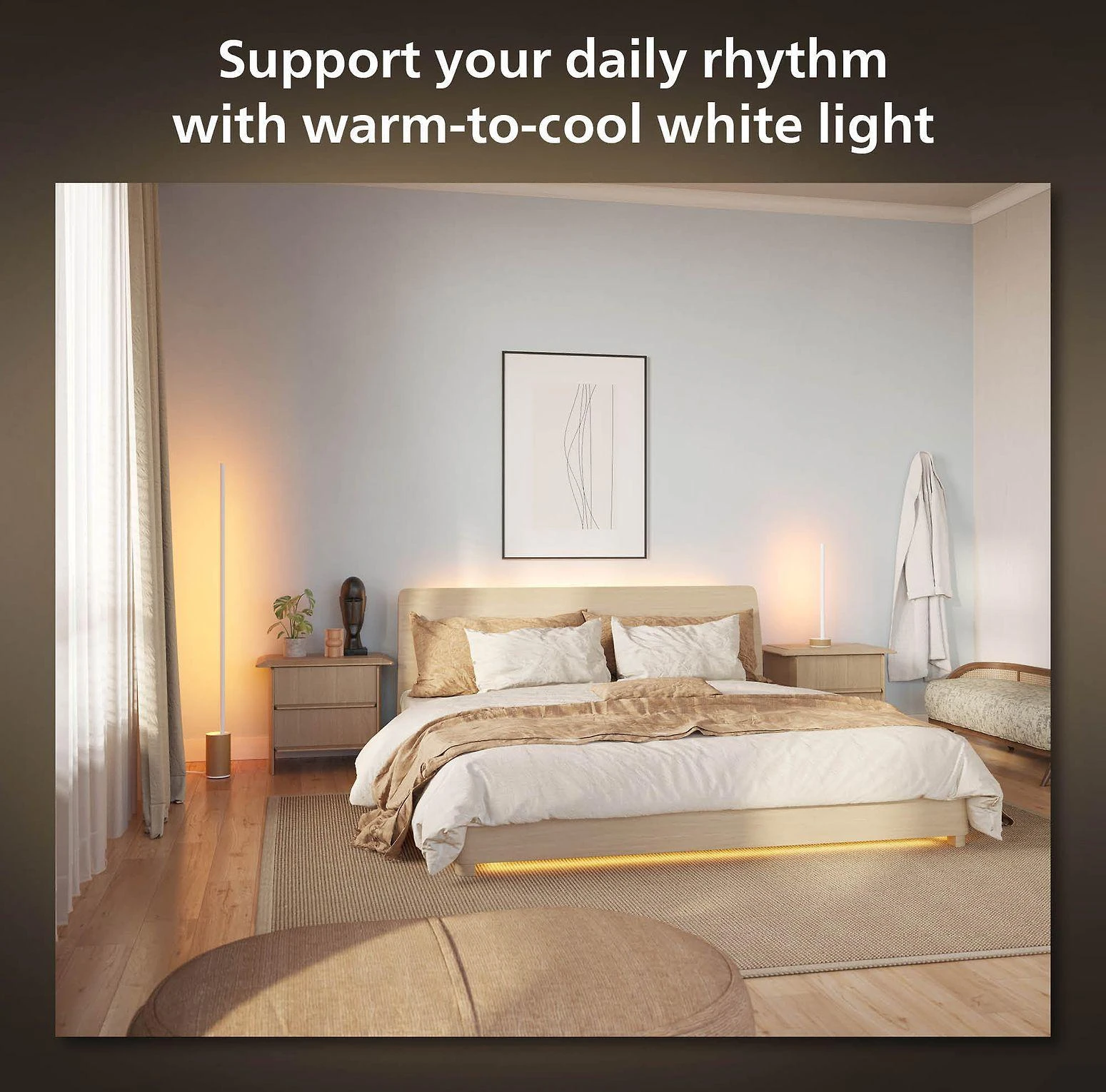 Philips Hue Signe Ąžuolo gradientas | RGBW | grindų