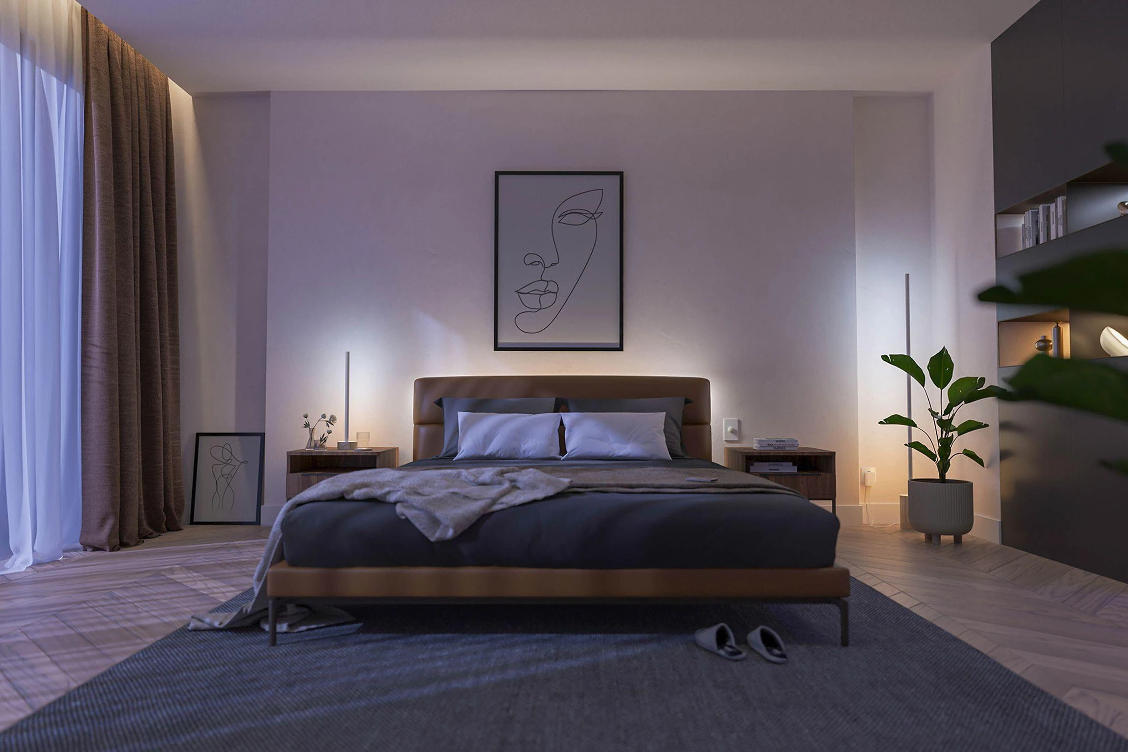 Philips Hue Signe Ąžuolo gradientas | RGBW | grindų