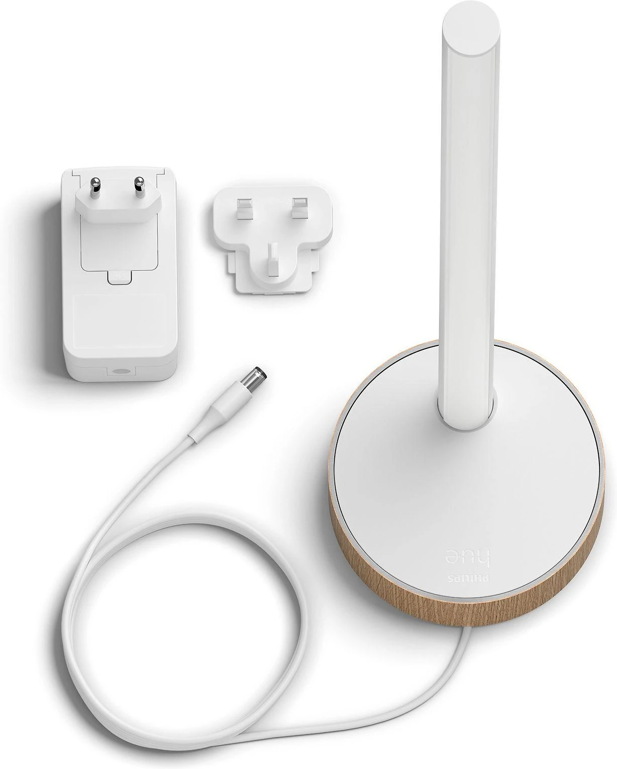 Stalo gradientinis šviestuvas Philips Hue Signe Oak, Baltos spalvos