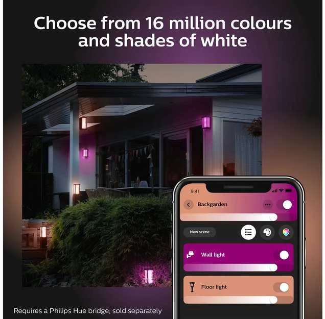 Philips Hue Baltas and colour ambience „IMPRESS” ATRAMINIS LAUKO ŠVIESTUVAS