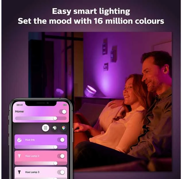 Philips Hue Iris balta ir spalvota išmanioji šviesa, juoda, BT, 570 lm