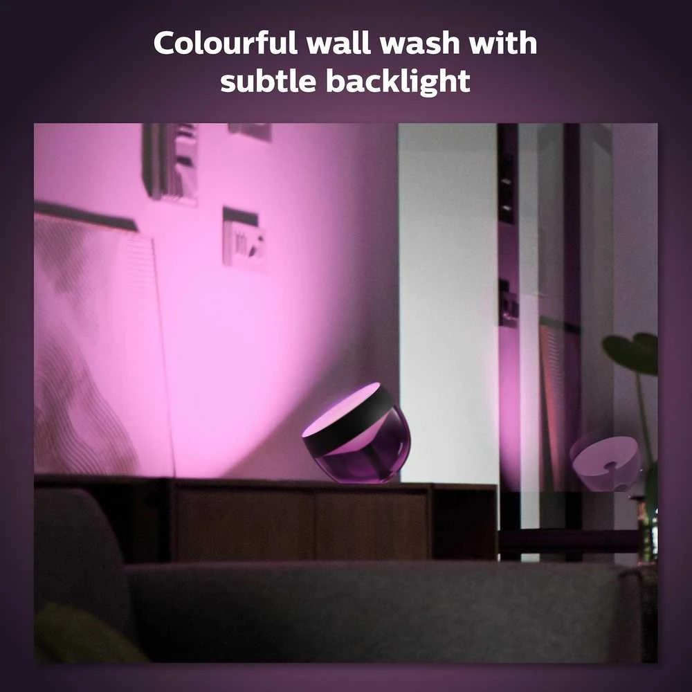 Philips Hue Iris balta ir spalvota išmanioji šviesa, juoda, BT, 570 lm
