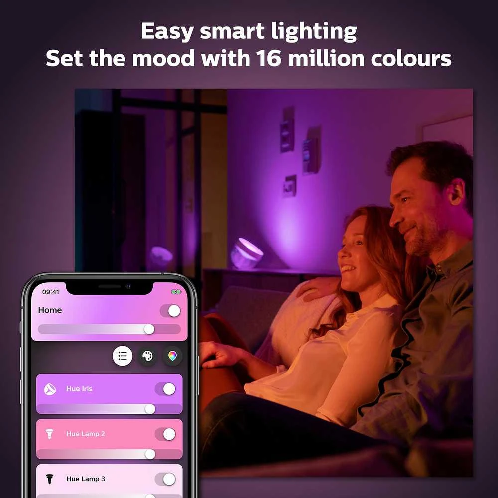Philips Hue Iris balta ir spalvota išmanioji šviesa, juoda, BT, 570 lm