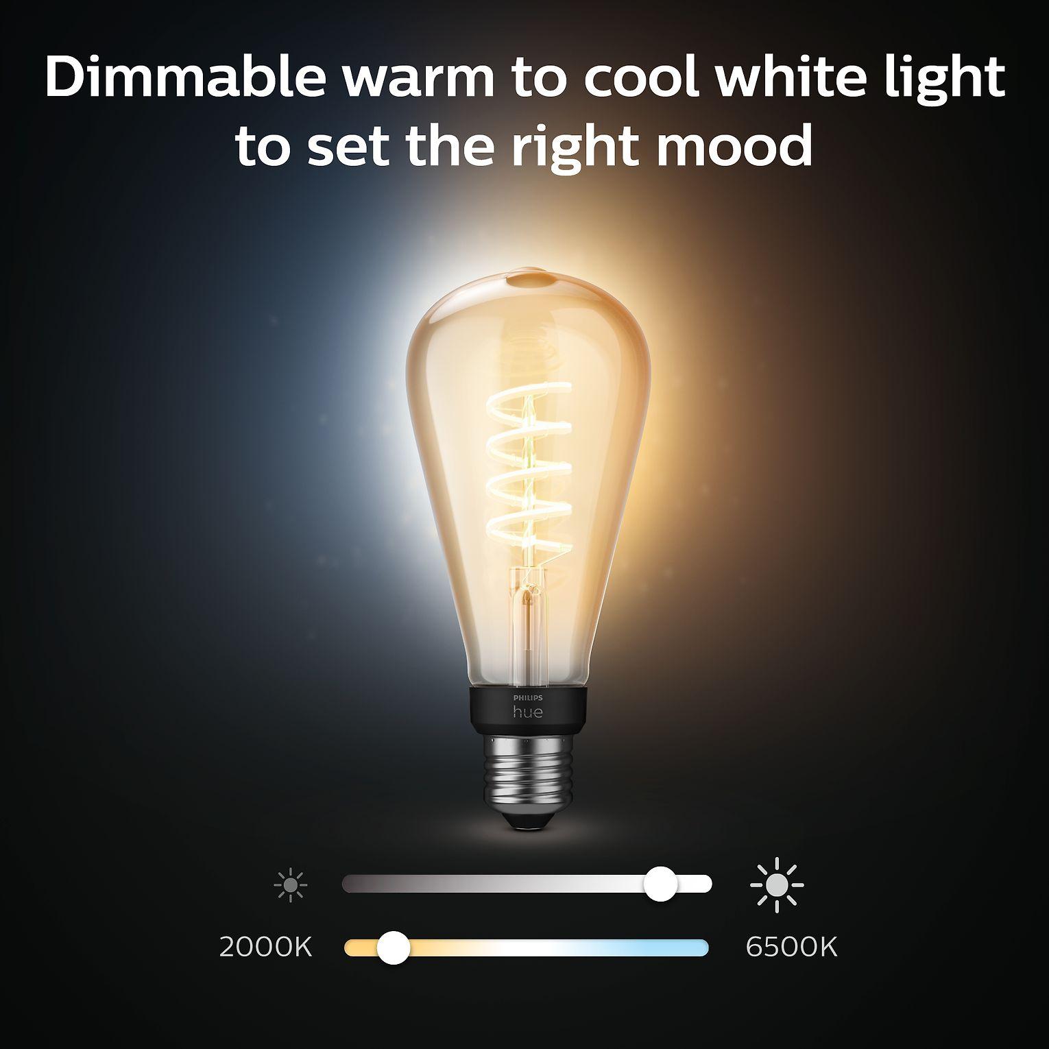 Philips Hue E27 WA 7W Fil ST64
