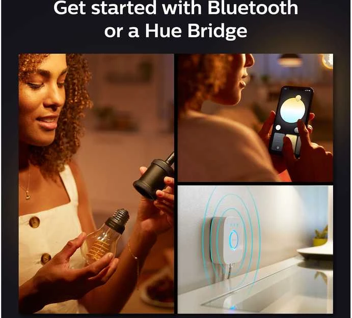 Philips Hue Baltas Ambiance išmanioji LED lemputė 7W E27 Zigbee, Bluetooth