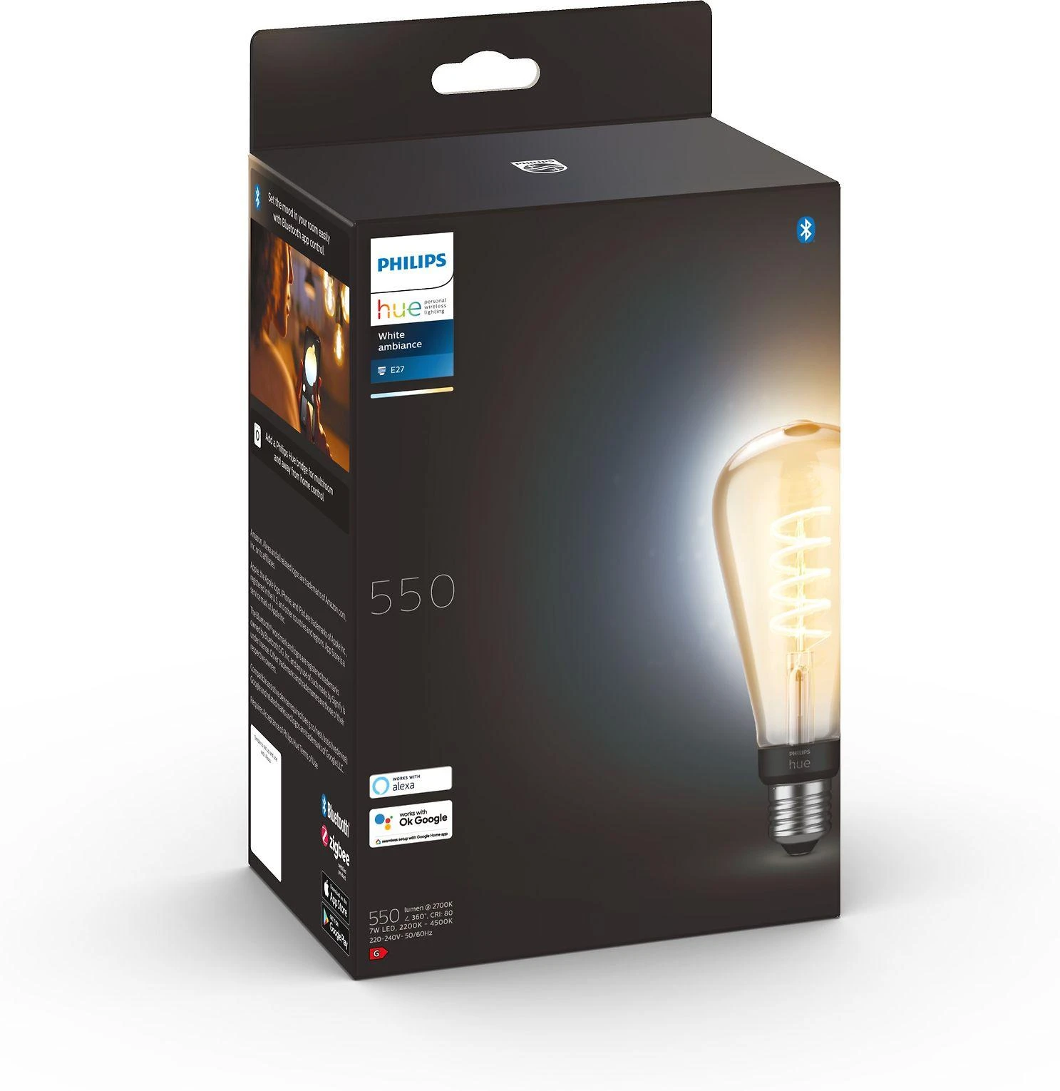Išmanioji lemputė PHILIPS Šviesos srautas 550 liumenų 4500 K 220–240 V „Bluetooth“ 929002477901