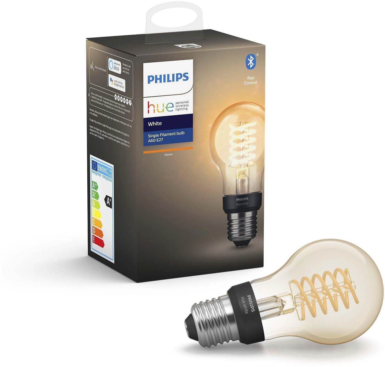Philips Hue Baltos šviesos E27 lemputė su standartiniu kaitinimo siūlu