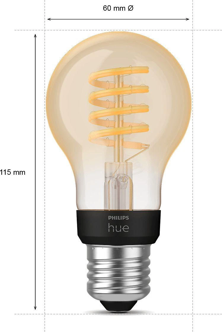 Philips Hue Baltas Ambiance išmanioji LED lemputė 7W E27 Zigbee, Bluetooth