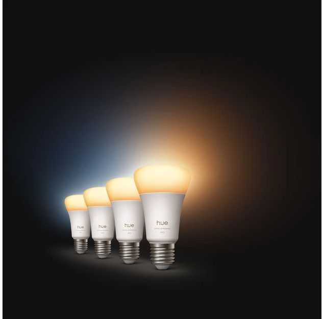 „Philips Hue WA 810 A60 4P EU“ | E27 | 6 W | Nuo šiltos iki vėsios baltos šviesos | „Bluetooth“ ir „Zigbee“