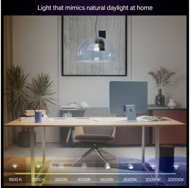 „Philips Hue WCA 1100 A60 2P EU“ | E27 | 8,1 W | Baltos ir spalvotos šviesos | „Bluetooth“ ir „Zigbee“