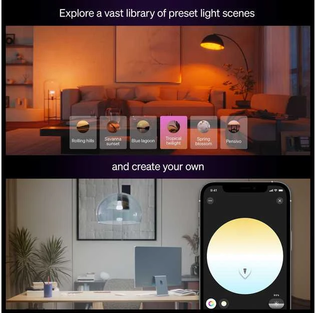 „Philips Hue WCA 1100 A60 2P EU“ | E27 | 8,1 W | Baltos ir spalvotos šviesos | „Bluetooth“ ir „Zigbee“