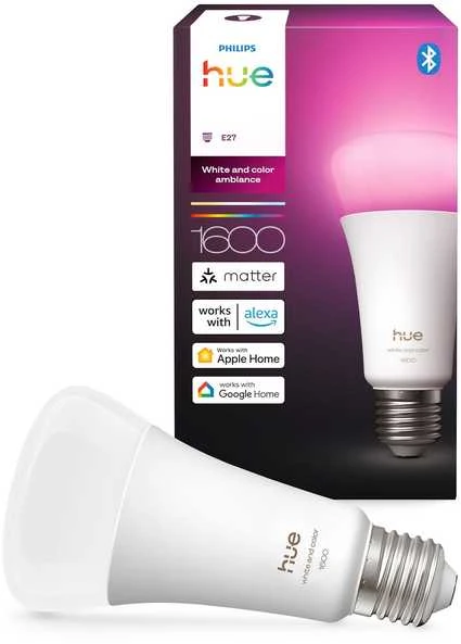 „Philips Hue WCA 1600 A67 1P EU“ | E27 | 11,8 W | Baltos ir spalvotos šviesos | „Bluetooth“ ir „Zigbee“