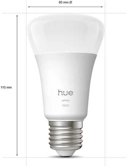 Philips Hue Inteligentna żarówka A60 E27 - 1100 | 2 vnt.