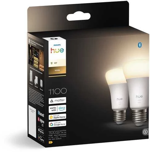 Philips Hue Inteligentna żarówka A60 E27 - 1100 | 2 vnt.