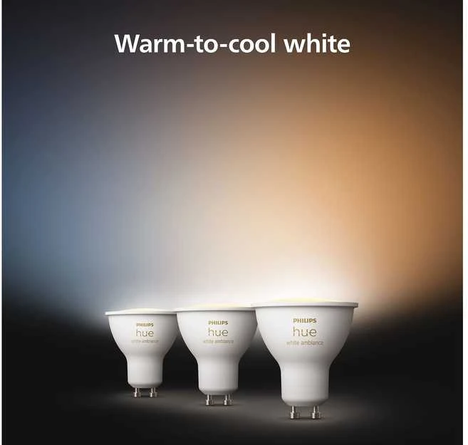 Philips Hue Smart Spotlight, 3vnt pakuotė | GU10 | 4,2 W | Šiltas iki šaltas baltas lengvas