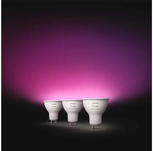 Philips Hue Smart Spotlight, 3vnt pakuotė | GU10 | 4,2 W | Baltas ir spalvota šviesa