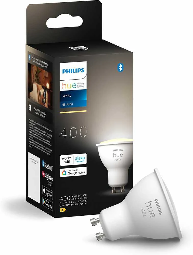 Philips Hue Smart Spotlight | GU10 | 4,2 W | Minkštos šiltos baltos