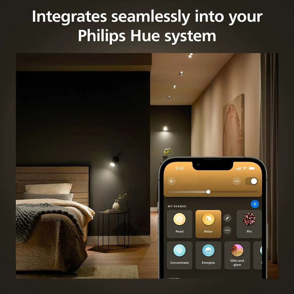 Philips Hue Smart Spotlight, 3vnt pakuotė | GU10 | 4,2 W | Šiltas iki šaltas baltas lengvas