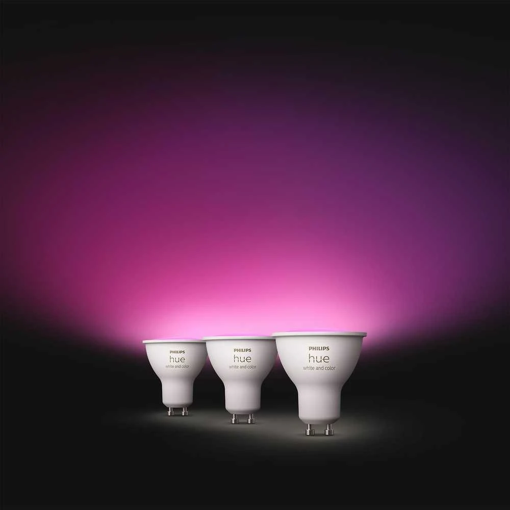 Philips Hue Smart Spotlight, 3vnt pakuotė | GU10 | 4,2 W | Baltas ir spalvota šviesa
