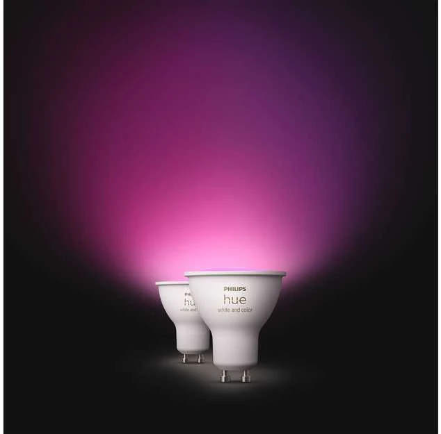 Philips Hue Smart Spotlight, 2vnt pakuotė | GU10 | 4,2 W | Šiltas iki šaltas baltas ir spalvotas