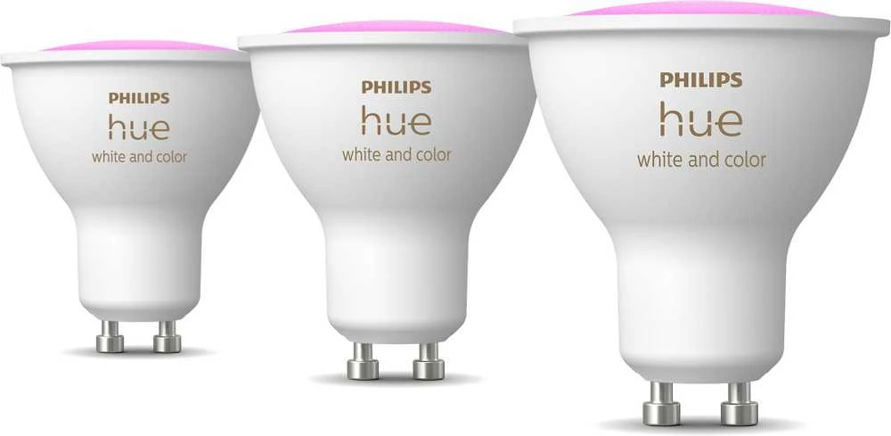 Philips Hue Smart Spotlight, 3vnt pakuotė | GU10 | 4,2 W | Baltas ir spalvota šviesa