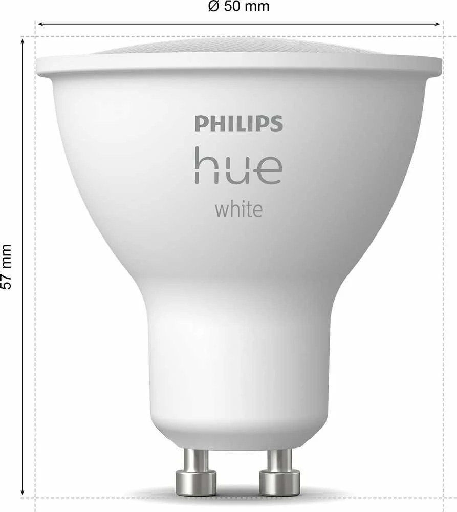 Philips Hue Smart Spotlight | GU10 | 4,2 W | Minkštos šiltos baltos