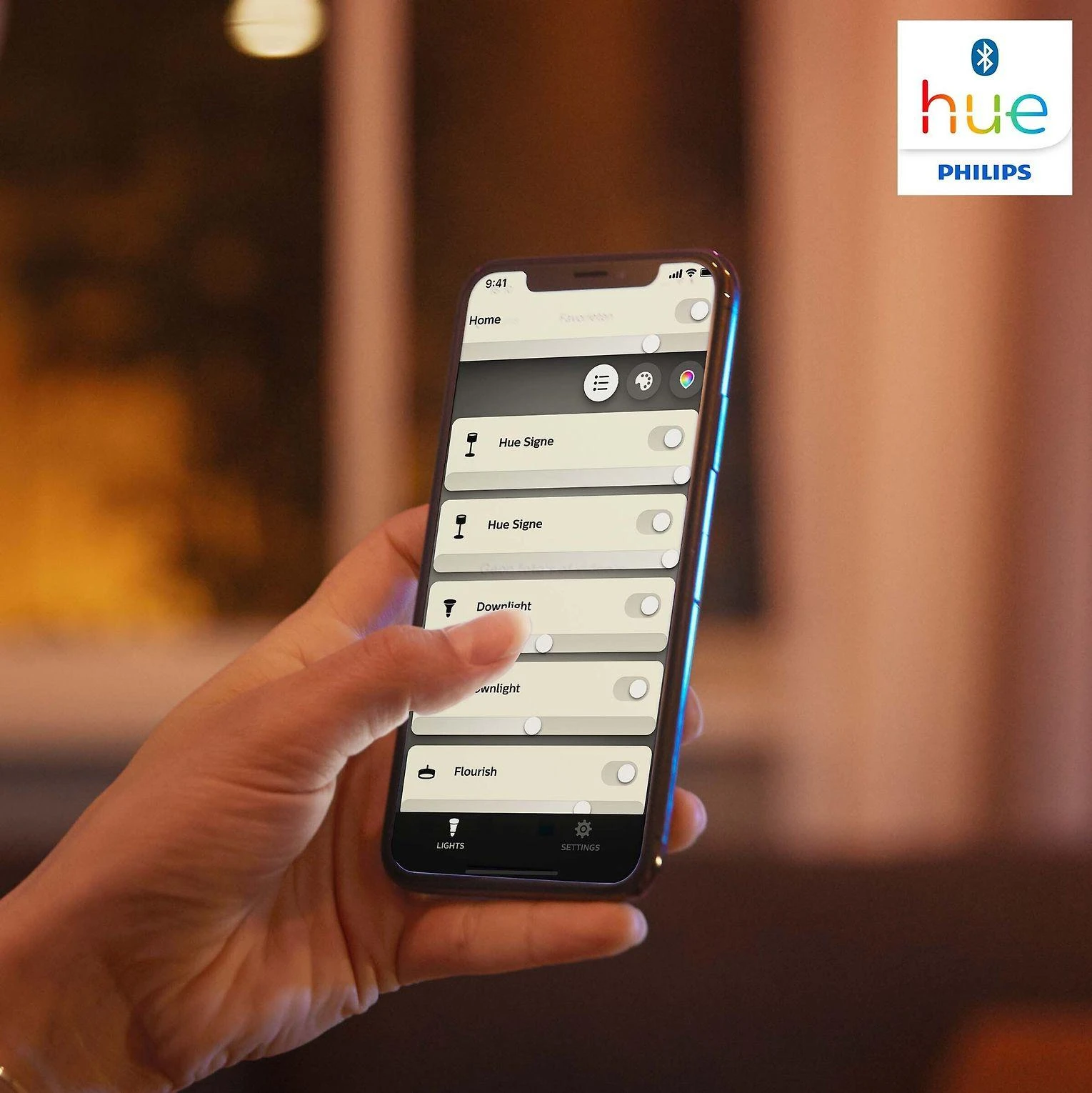 Philips Hue Lamp E14 5.7WW BT rutulinis 2 pak