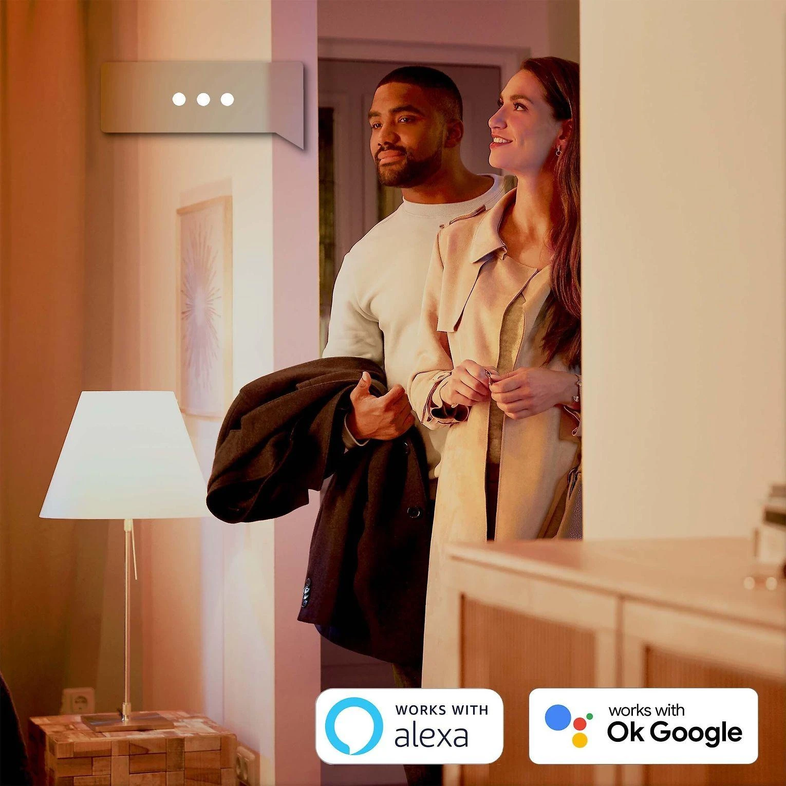 Philips Hue Lamp E14 5.7WW BT rutulinis 2 pak