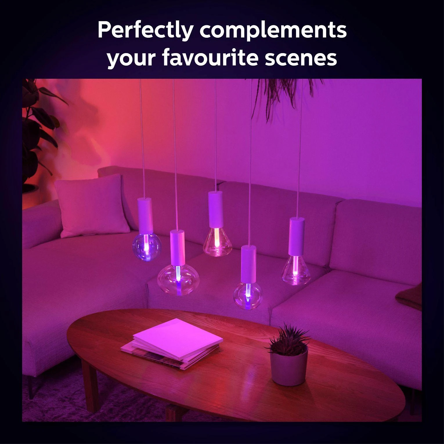 Philips Hue Baltas & Color Ambiance Lightguide Elipsė 500 l, 6,5 W