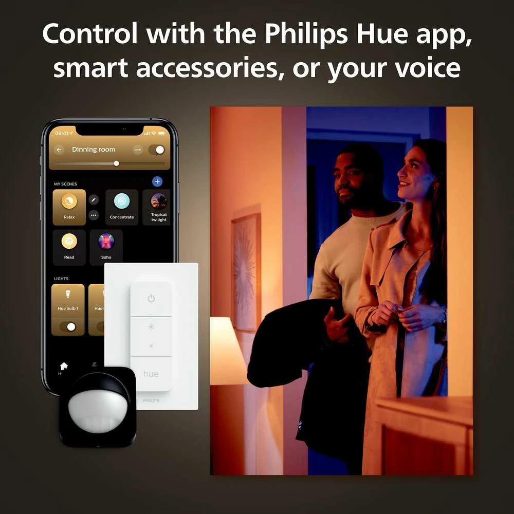 Philips Hue Baltas ir spalvota Ambiance Smart lemputė E27 ST72