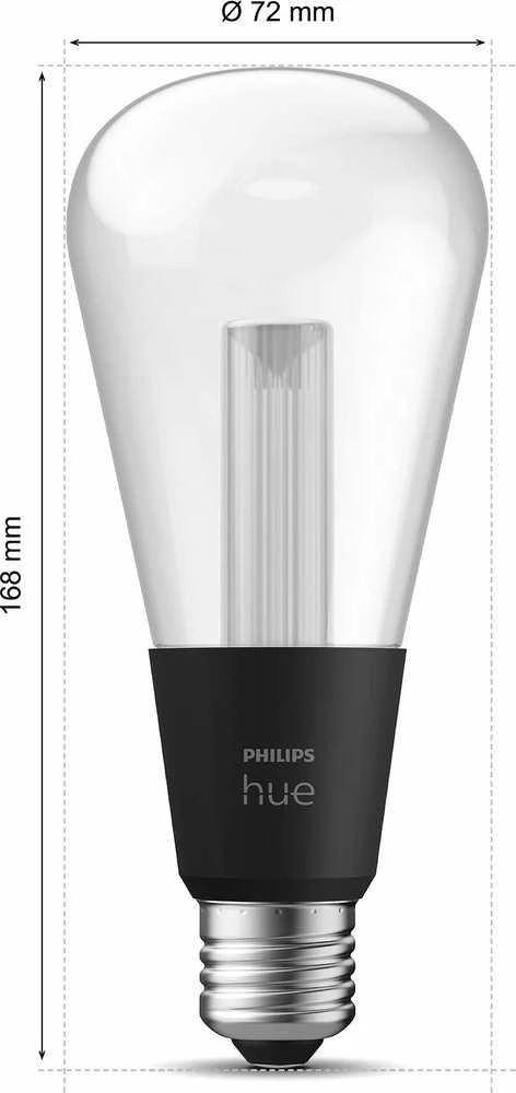 Philips Hue Baltas ir spalvota Ambiance Smart lemputė E27 ST72