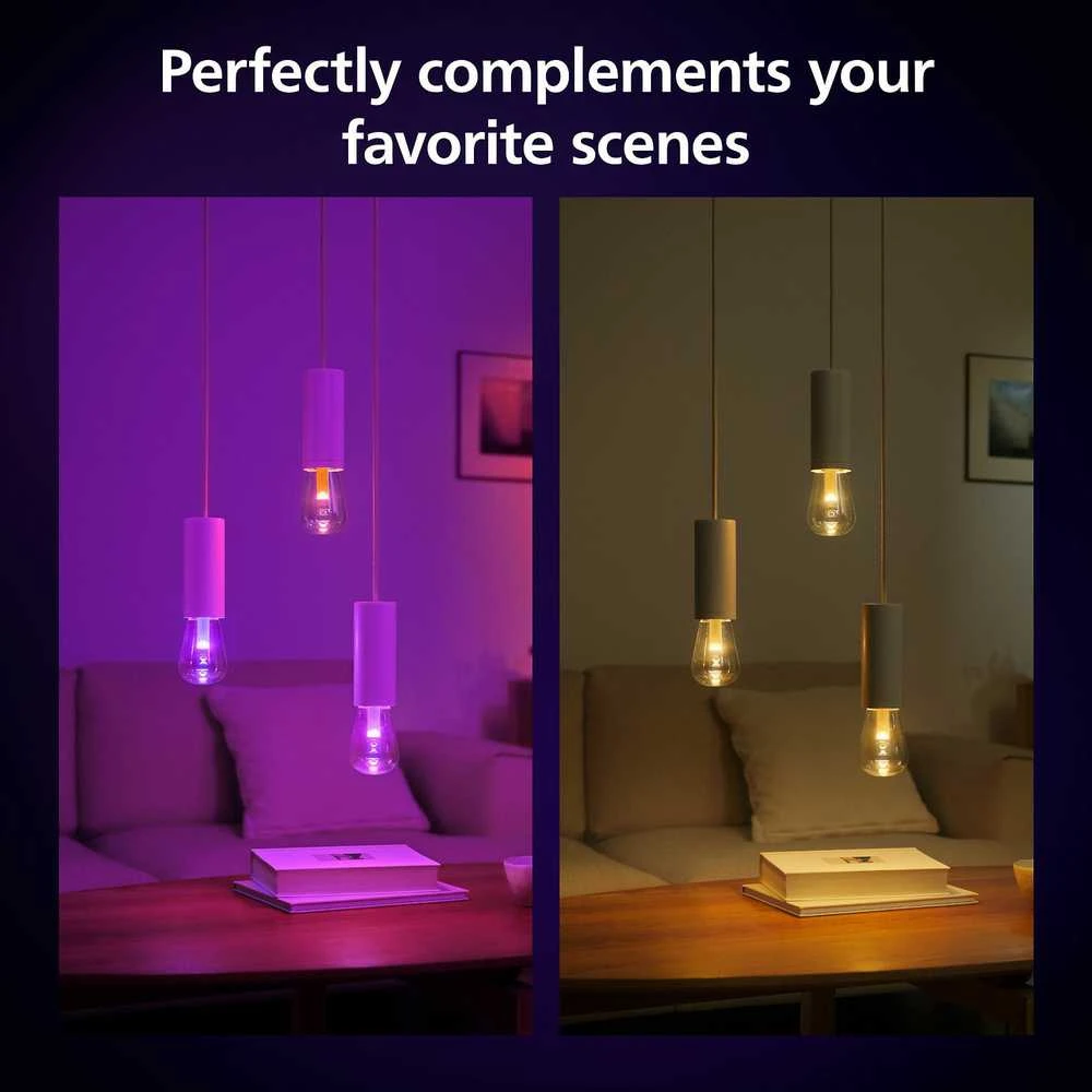 Philips Hue Baltas ir spalvota Ambiance Smart lemputė E27 ST72