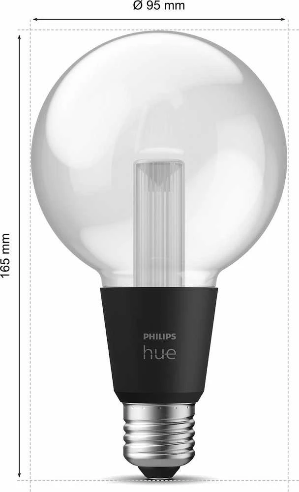 Philips Hue WCA Lightguide G95 | E27 | 6,8 W | Baltas ir spalvota šviesa